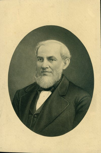 Bust Portrait of Giles Franklin Filley Wearing a Suit and Vest, and Turned to the Left by H.B. Hall and Sons